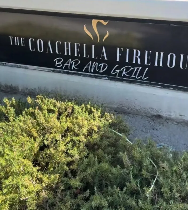 Their sign out front: The Coachella Firehouse, Bar and Grill